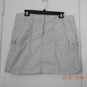 Loft Kakhi Cargo Mini skirt
